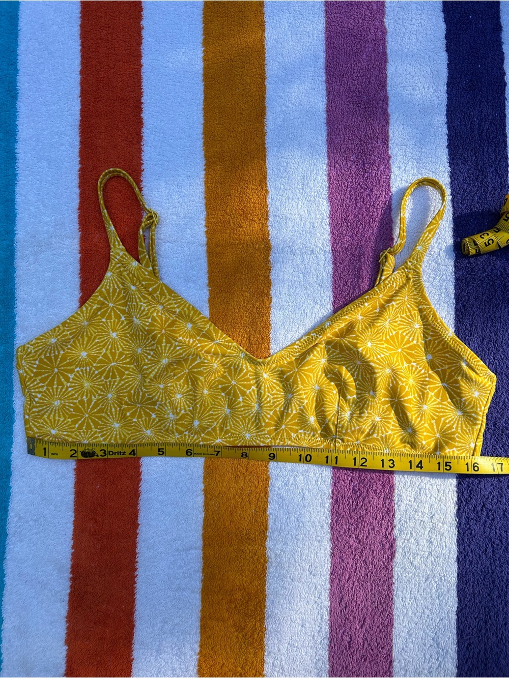 Aerie ‘Yellow Shock’ V Scoop Bikini Top ONLY | Size XL - Picture 7 of 10
